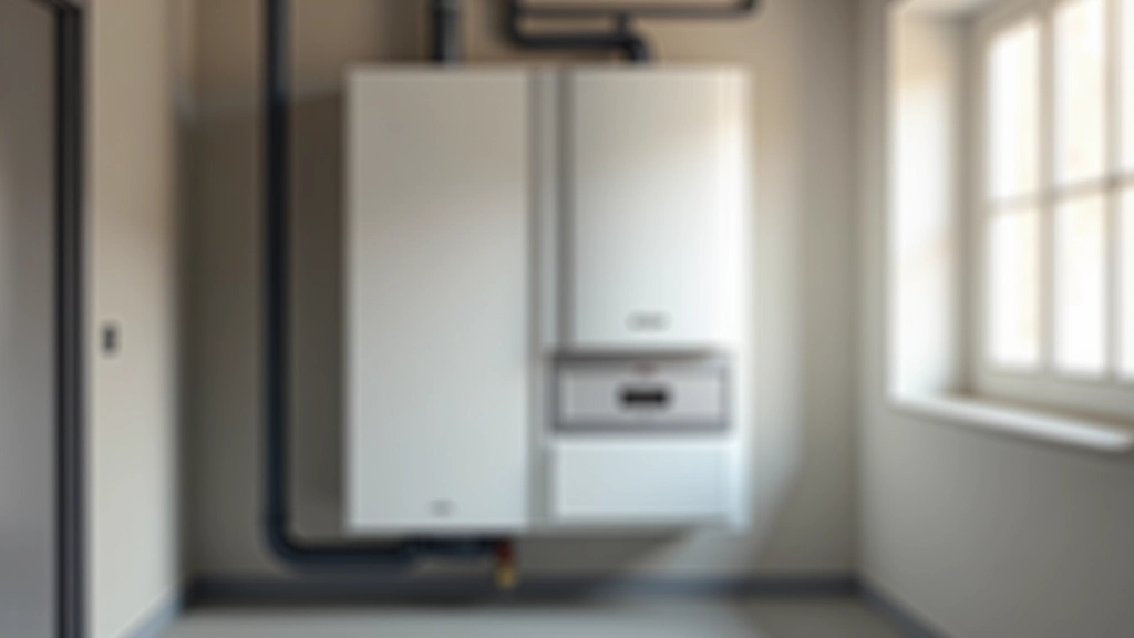 Chaudière moderne efficace, entretien professionnel visible